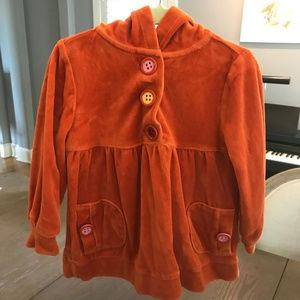 Gymboree orange velour pullover